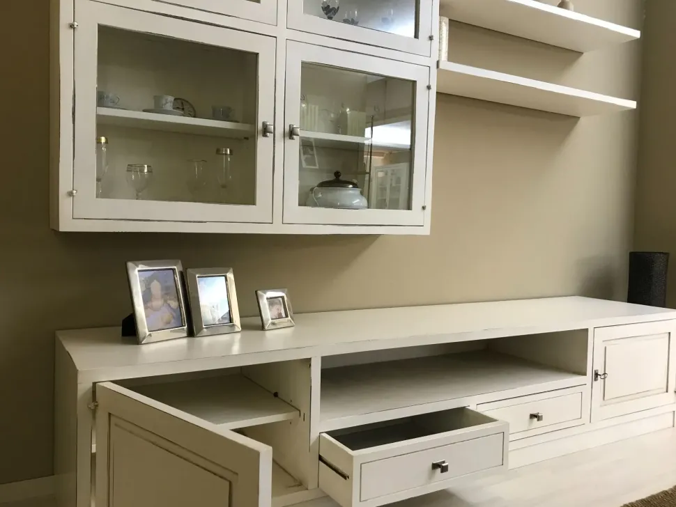 Soggiorno completo Colony di Pantera lucchese in legno a prezzo Outlet