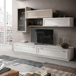 Soggiorno completo Deco' di Gierre mobili in laminato materico a prezzo scontato