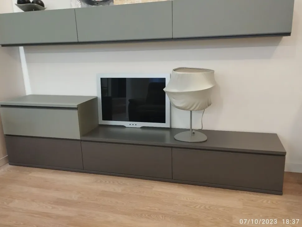 Soggiorno completo Golf di Colombini casa in laminato opaco in Offerta Outlet