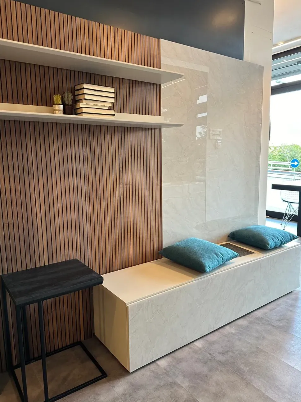 Soggiorno completo Horizon wall di Mobilgam in stile design a prezzi convenienti