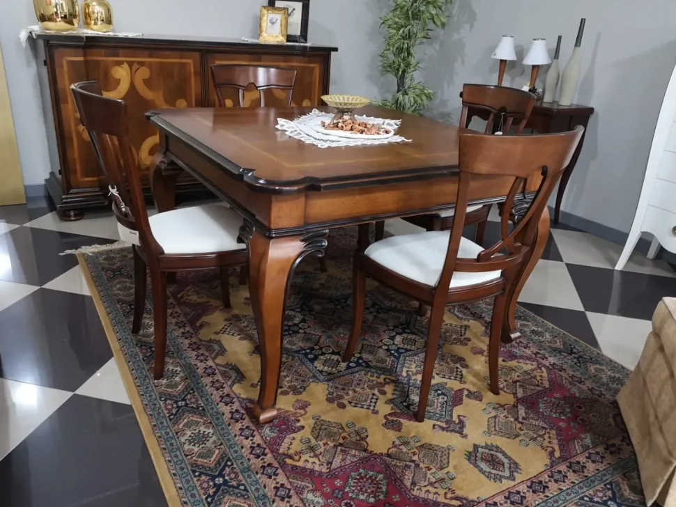 Soggiorno completo in legno stile classico History Artigianale