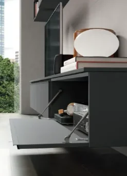 Soggiorno completo L106 di Colombini casa in laminato opaco a prezzo scontato