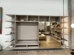 Soggiorno completo Link sistem  di Zalf in melamminico a prezzo Outlet