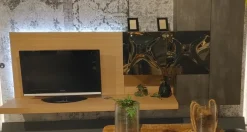 Soggiorno completo Living by 2b di Duebitalia in laminato materico a prezzo scontato