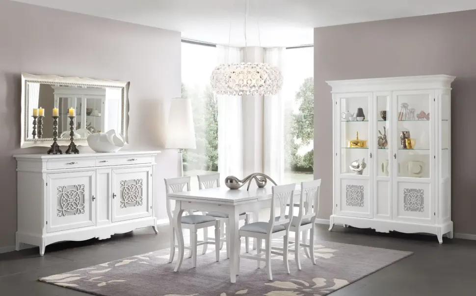 Soggiorno completo modello Soggiorno classico modello serena di Collezione esclusiva a prezzo Outlet