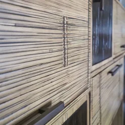 Soggiorno completo modello Composizione soggiorno bortoli bambu miele e black di Bortoli a prezzo scontato