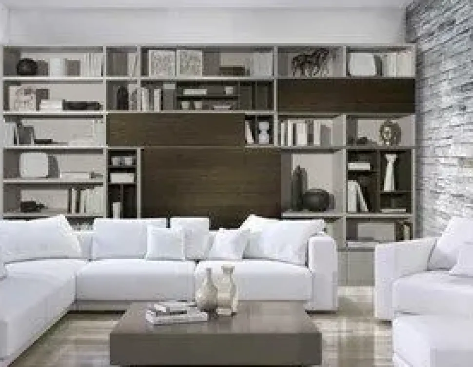 Soggiorno completo modello Aurora in stile design di Artigianale a PREZZI OUTLET