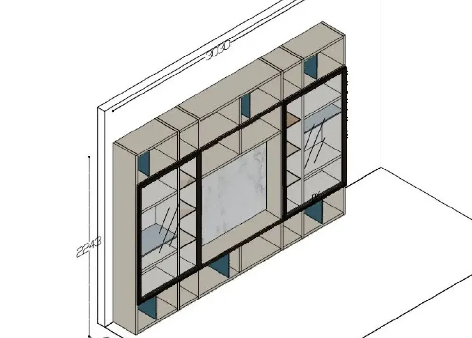 Soggiorno completo modello Living by orme di Orme a prezzo scontato