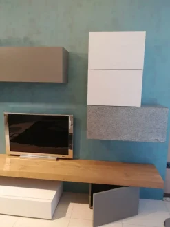 Soggiorno completo modello Horizon componibile di Mobilgam a prezzo Outlet