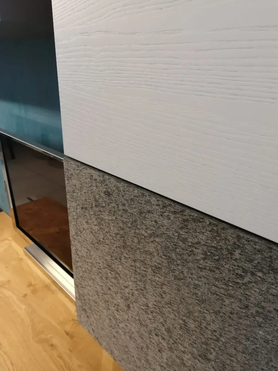 Soggiorno completo modello Horizon componibile di Mobilgam a prezzo Outlet