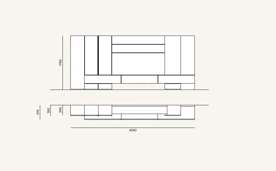 Soggiorno completo modello Day * in stile design di Orme a PREZZI OUTLET
