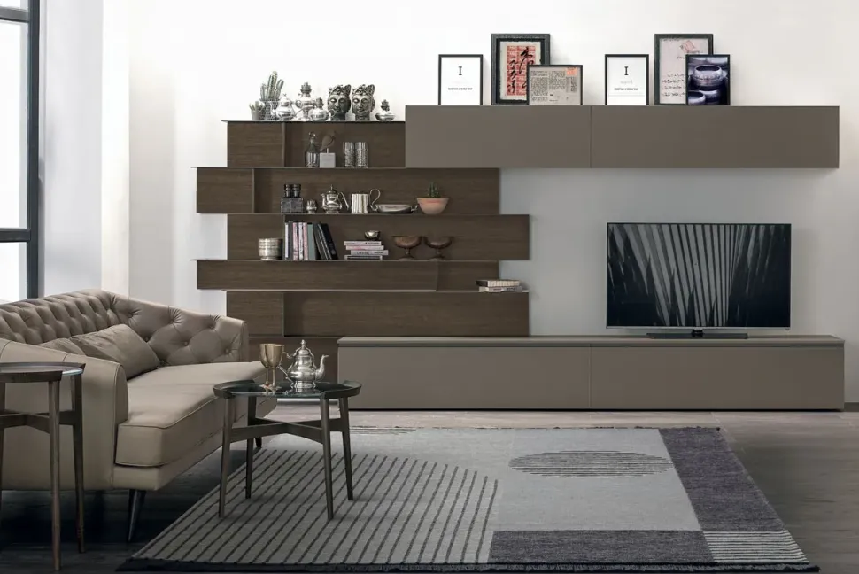 Soggiorno completo modello A062 in stile moderno di Tomasella a PREZZI OUTLET