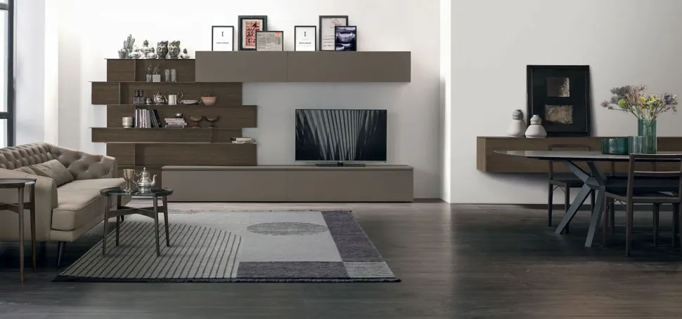 Soggiorno completo modello A062 in stile moderno di Tomasella a PREZZI OUTLET