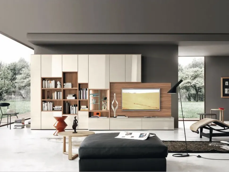 Soggiorno completo Modo di Sangiacomo in laccato opaco a prezzo scontato