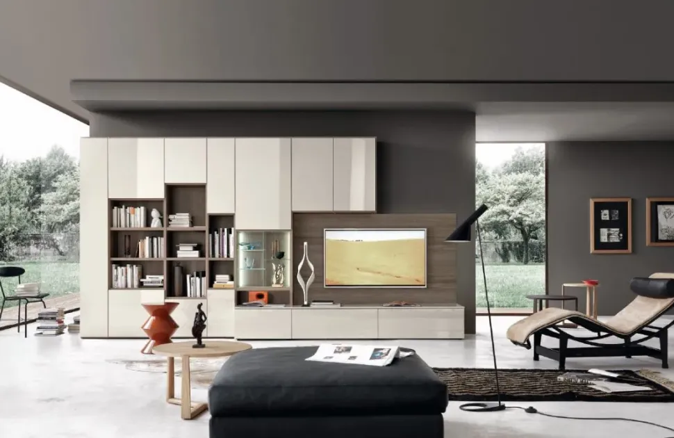 Soggiorno completo Modo m5c64 di Sangiacomo in stile moderno con forte sconto