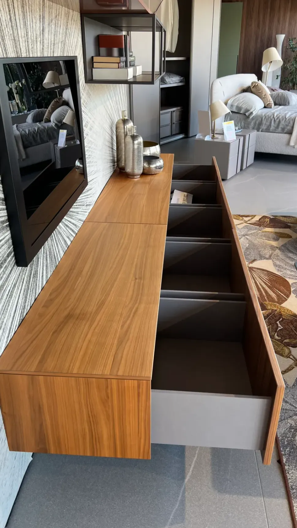 Soggiorno completo Mood living di Novamobili in stile design a prezzi outlet