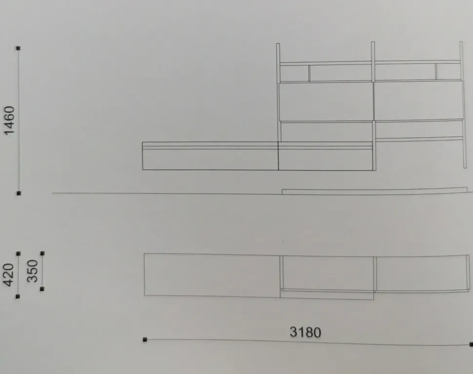 Soggiorno completo Orme day 128 di Orme in stile moderno a prezzi outlet