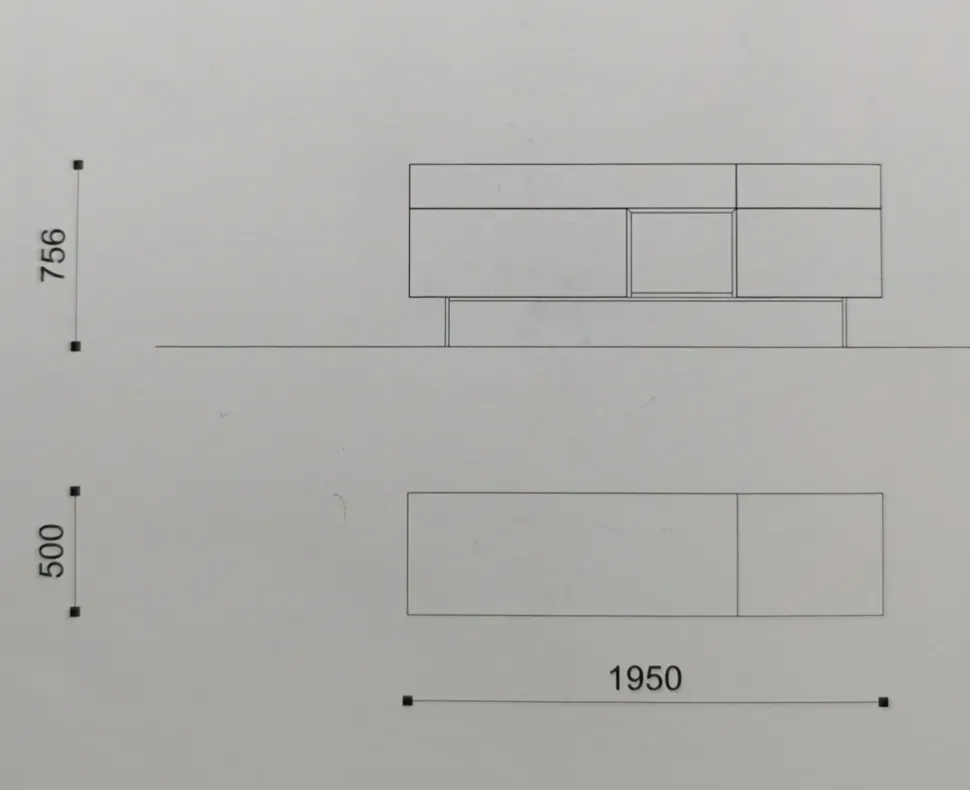 Soggiorno completo Orme day 145 di Orme in laminato materico a prezzo Outlet