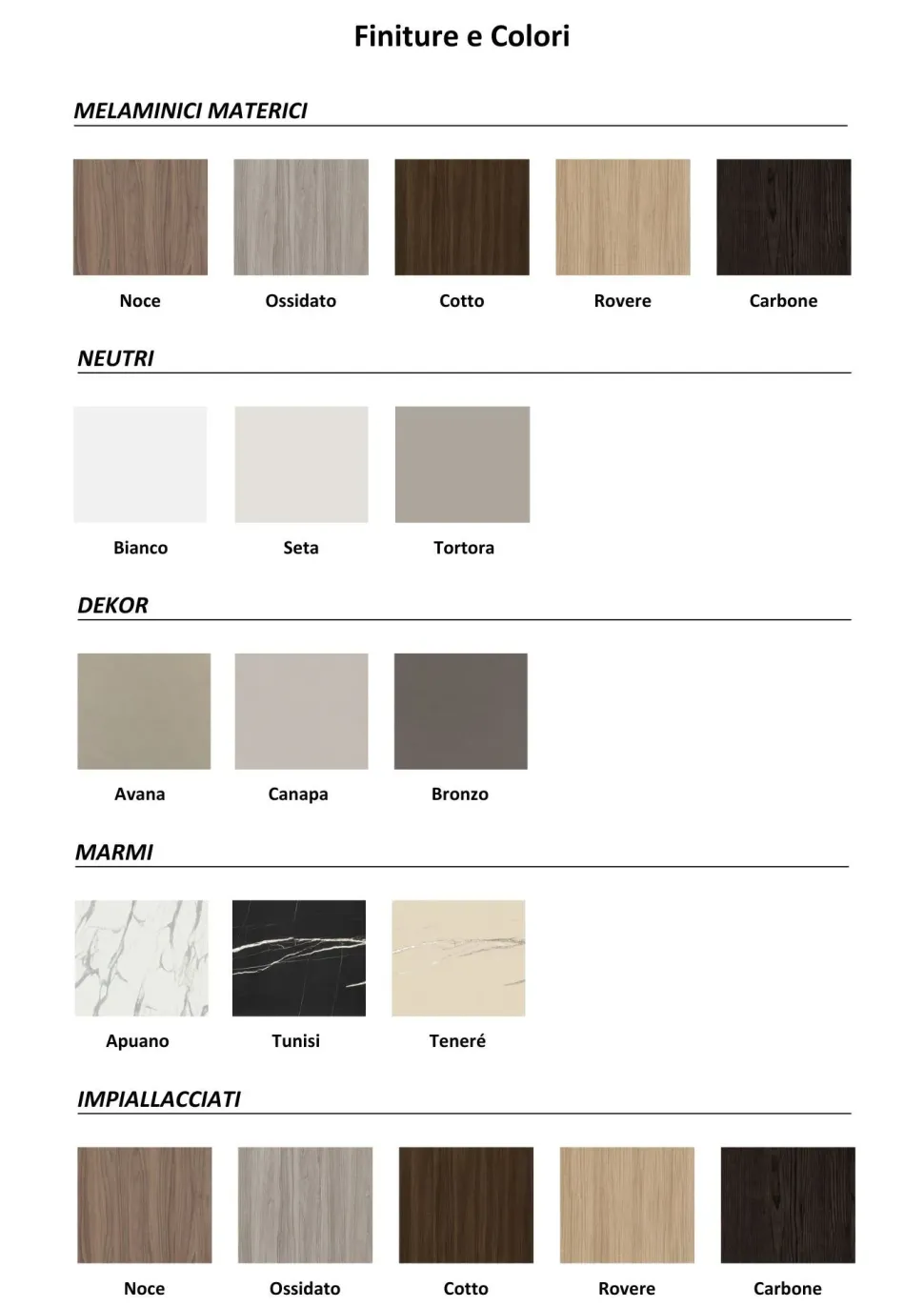 Soggiorno completo Orme day 145 di Orme in laminato materico a prezzo Outlet