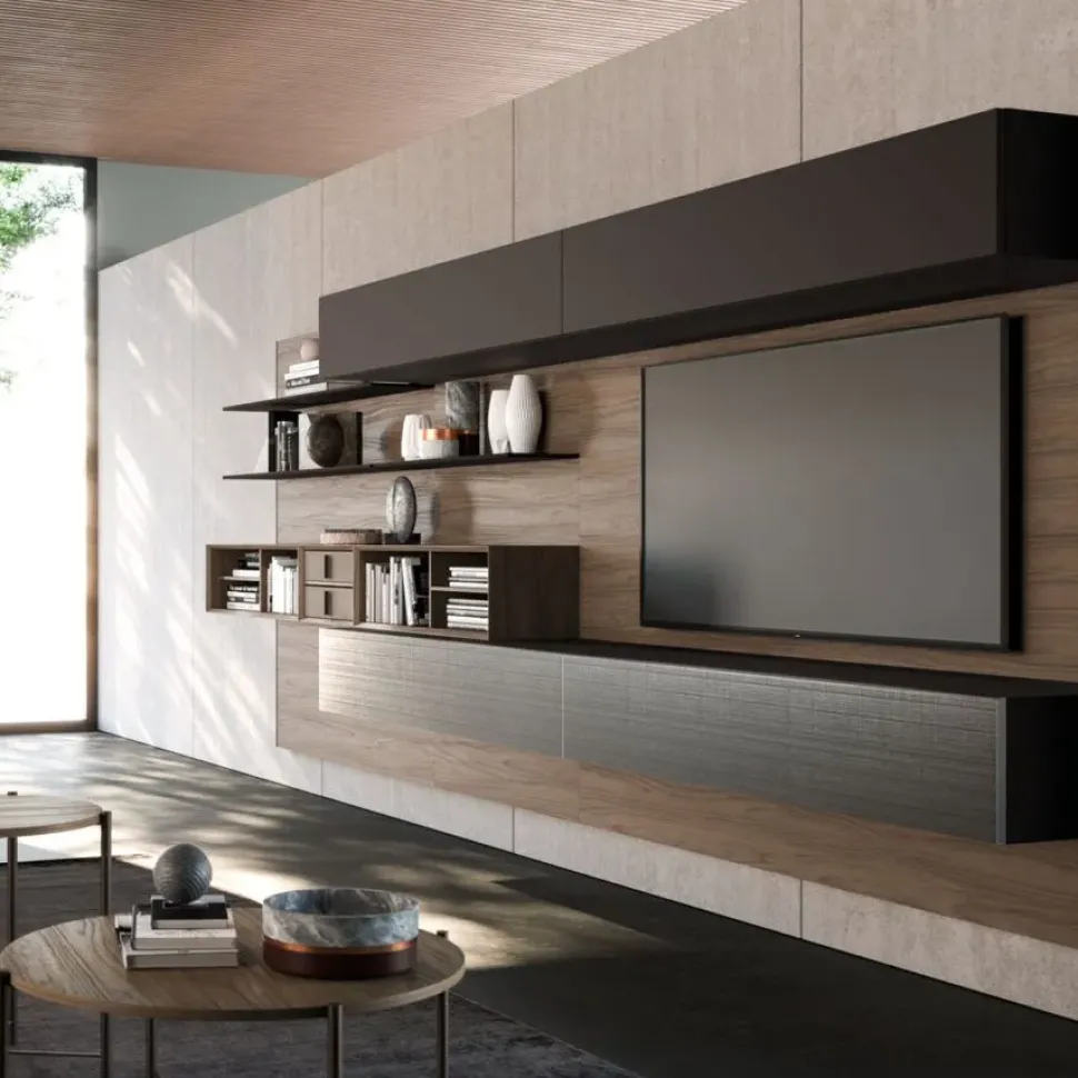 Soggiorno completo Orme day 22 di Orme in laminato materico a prezzo scontato