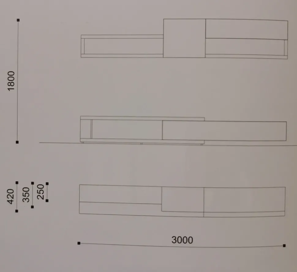 Soggiorno completo Orme day 114 di Orme in stile moderno a prezzi outlet