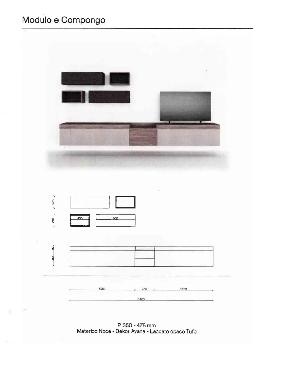 Soggiorno completo Orme day 06 di Orme in stile moderno a prezzi outlet