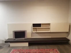 Soggiorno completo Pass-word di Molteni & c in laccato opaco in Offerta Outlet