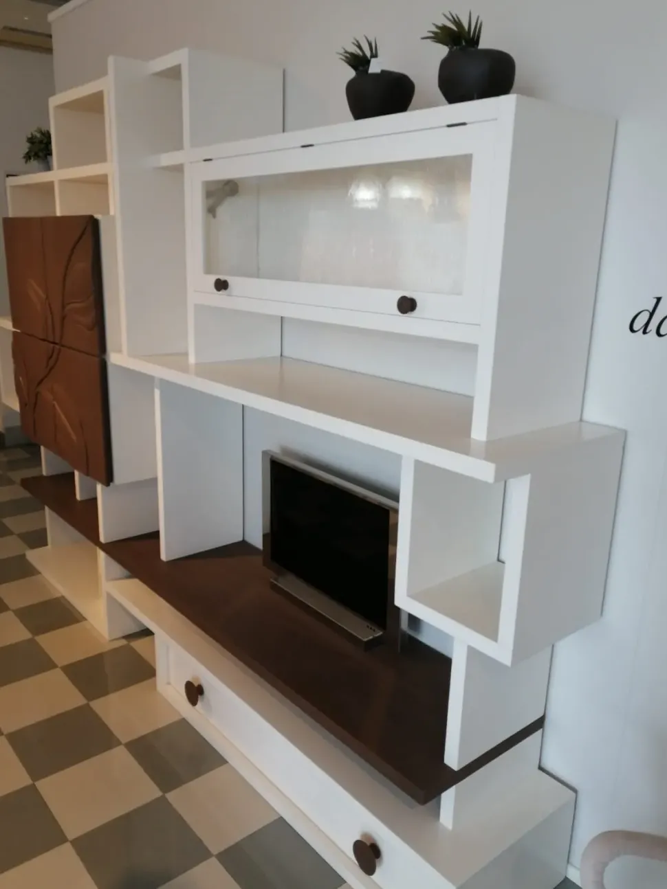 Soggiorno completo Pg700 di Marchetti in legno a prezzo Outlet