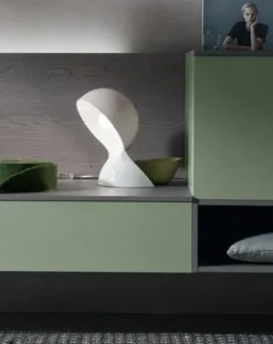 Soggiorno completo Sa 1551 Maronese in laccato opaco a prezzo Outlet