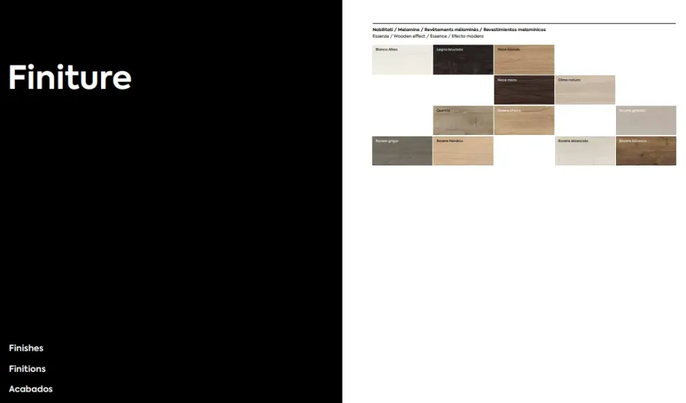 Soggiorno completo Sm005 di Imab in laminato materico a prezzo scontato