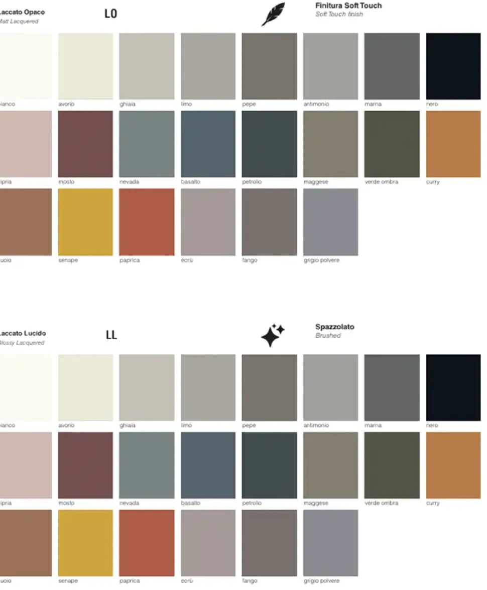 Soggiorno completo Vernazza di Santalucia in laccato opaco a prezzo scontato