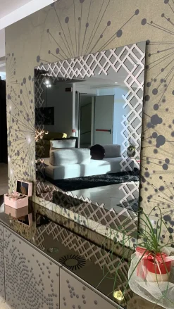 Specchiera in stile design Bronzo OFFERTA OUTLET