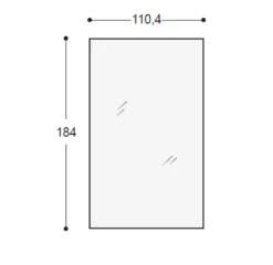 Specchiera in stile moderna Glass mirror OFFERTA OUTLET