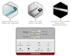 Specchiera Specchio riscaldante a raggi infrarossi di Md work a prezzi davvero convenienti
