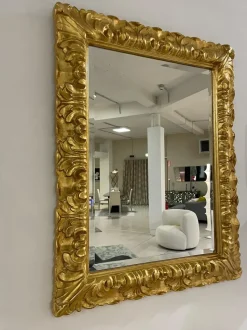 Specchio classica Specchio foglia oro di Abitare interior a prezzo scontato