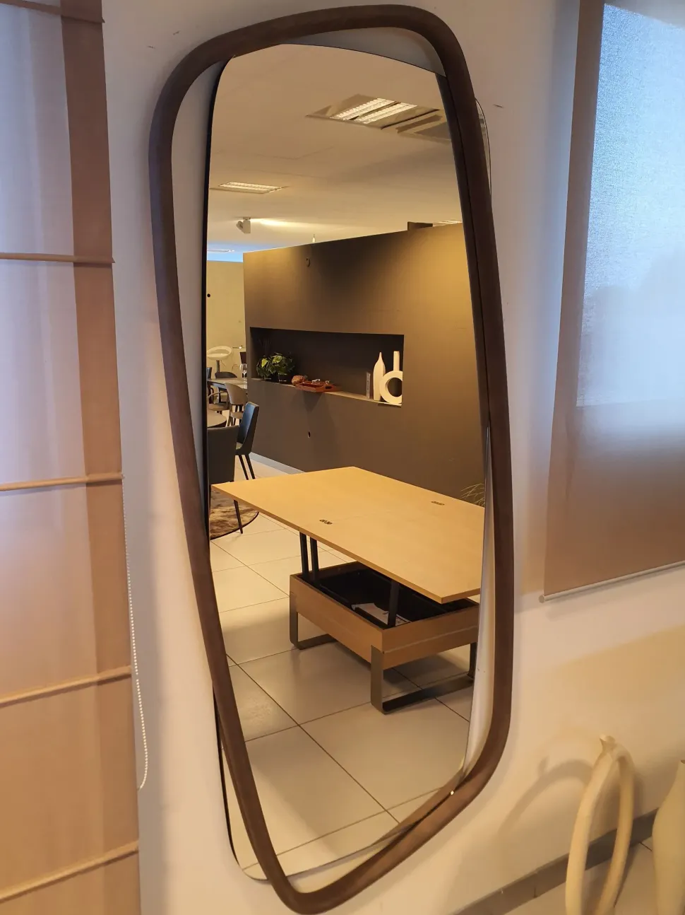 Specchio design Golden wood di Ozzio a prezzo scontato