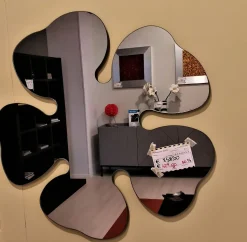 Specchio design Le foglie di Artigianale in Offerta Outlet