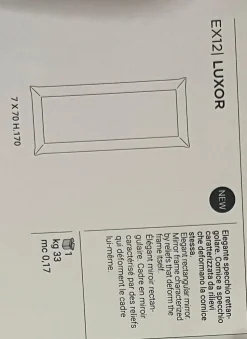 Specchio design Specchio luxor di Ozzio a prezzo Outlet