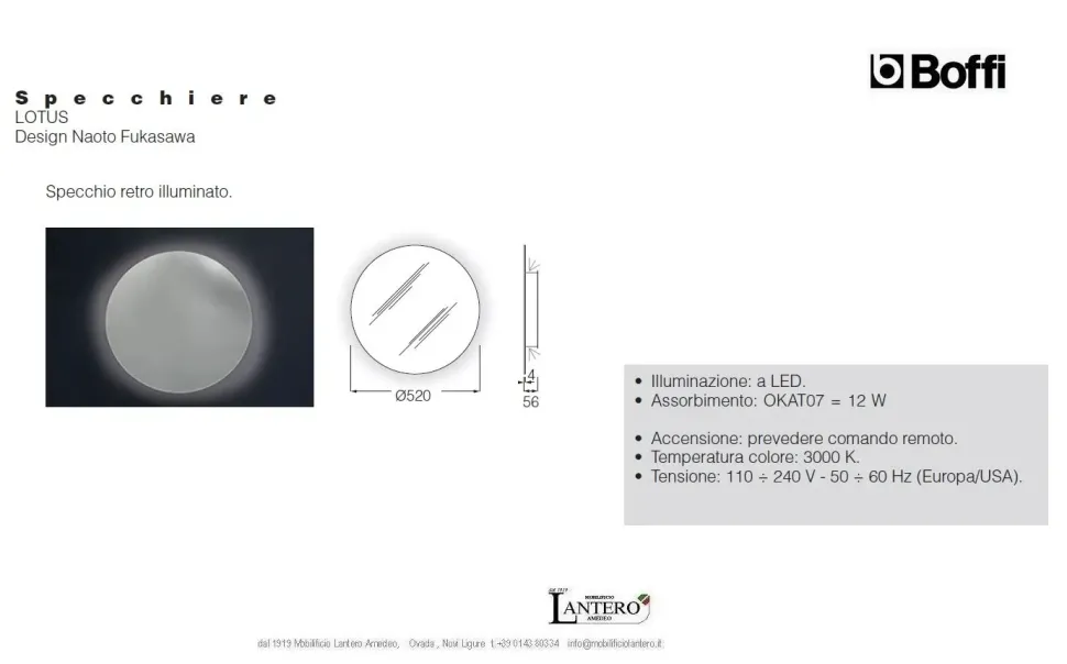 Specchio design Specchio lotus boffi di Boffi a prezzo Outlet