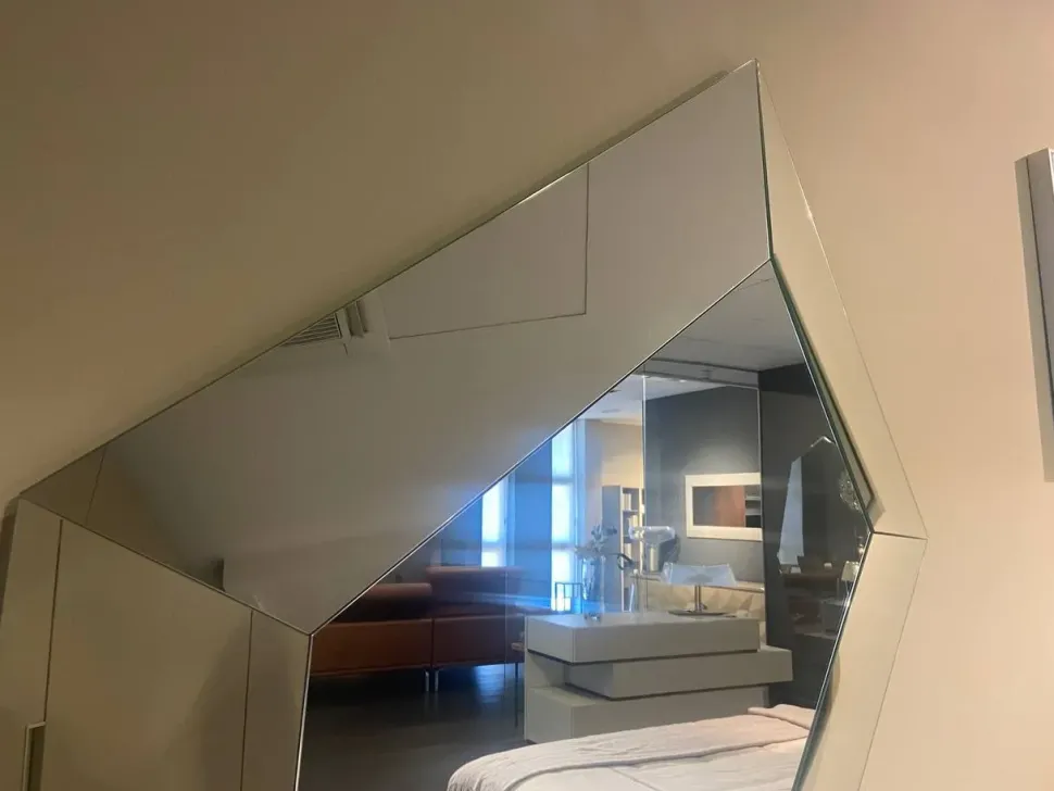 Specchio in stile moderna City life grande OFFERTA OUTLET