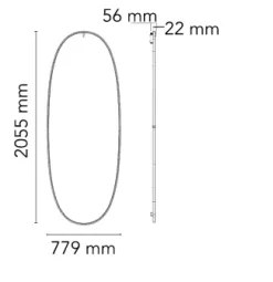 Specchio in stile moderno La plus belle OFFERTA OUTLET