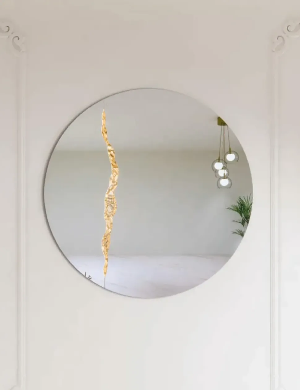 Specchio Lesion circle di Artigianale a prezzi ribassati