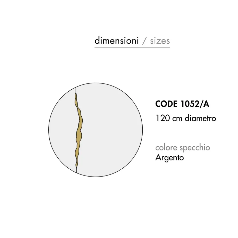 Specchio Lesion circle di Artigianale a prezzi ribassati