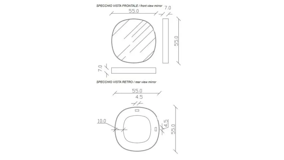 Specchio modello Lumiere di Riflessi a prezzi convenienti