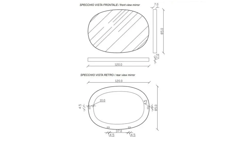 Specchio modello Lumiere di Riflessi a prezzi convenienti