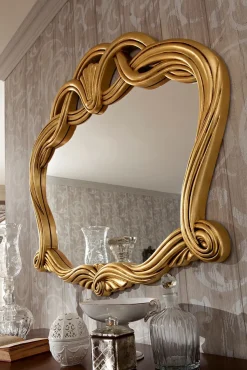 Specchio Modello treccia oro di Artigianale a prezzi ribassati