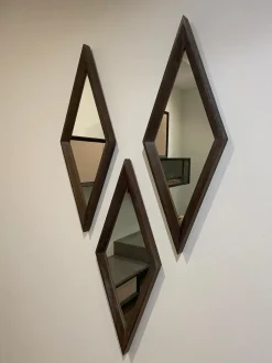 Specchio moderna Composizione specchi rombo di Artigianale in Offerta Outlet