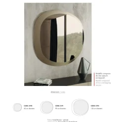 Specchio moderna Eclisse di Artigianale a prezzo Outlet