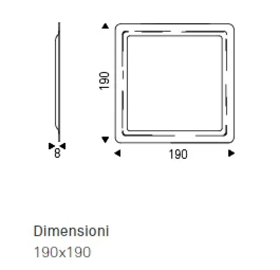 Specchio moderno Glenn magnum di Cattelan italia a prezzo scontato