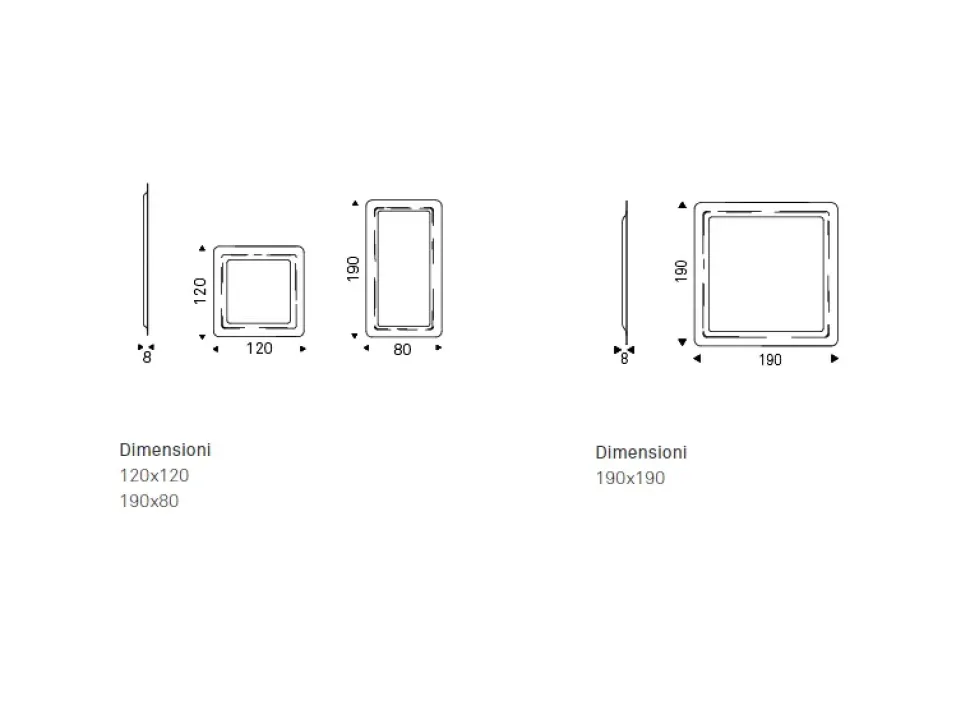 Specchio moderno Glenn magnum di Cattelan italia a prezzo scontato